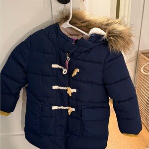 Boden Navy Jacket with Pink Accents